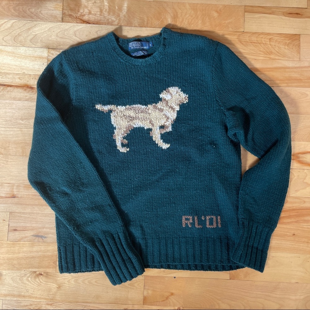 COPY - 🔥 Ralph Lauren Polo Retriever Dog Sweater Super Rare ’01